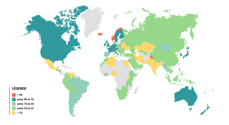 Carte du coût de la vie à travers le monde ! - READY BLOG ...